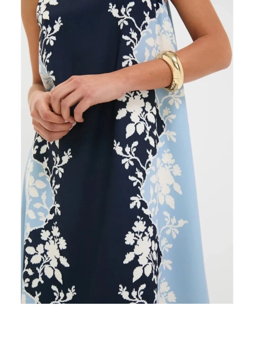 Tuckernuck Blue Fog Portia Floral Maxi Dress - Light Blue & Navy - Picture 7 of 7
